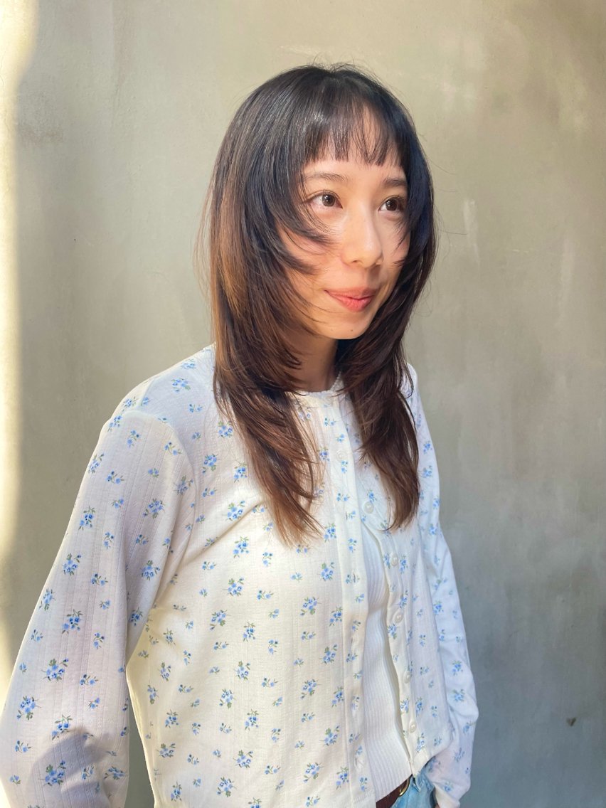 前髪cutの写真