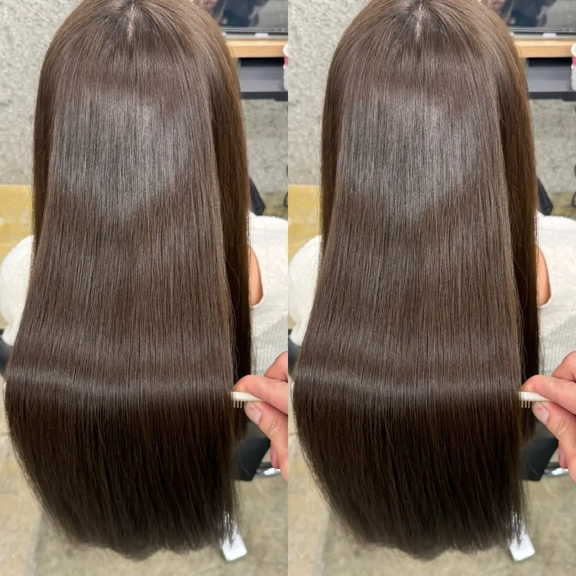 ロング カット ヘアカラー 縮毛矯正 トリートメント 髪質改善/浅沼 亮のヘアスタイル