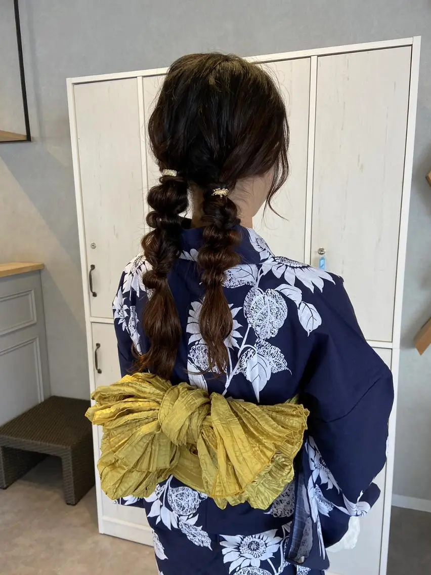 浴衣着付け+ヘアセット\10780の写真