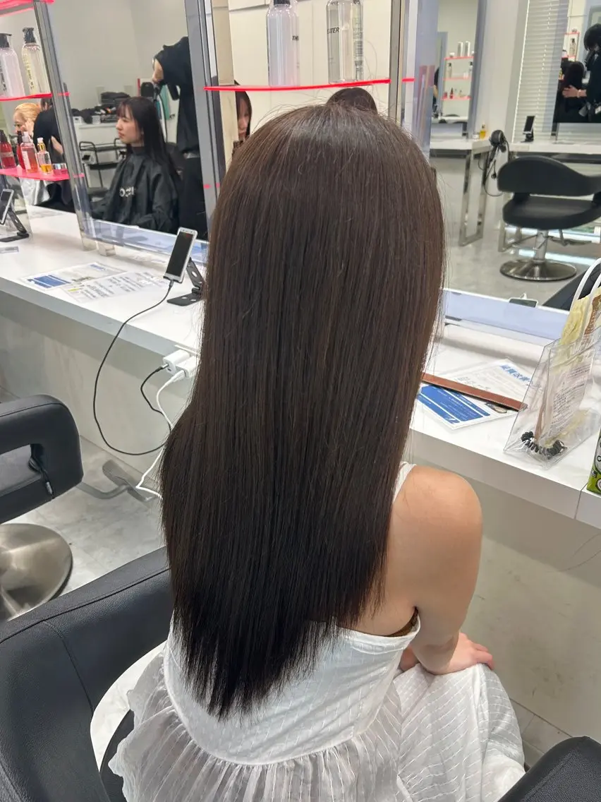 ロング カラー カット ヘアカラー トリートメント モテ艶🪄透明感カラ ー🦋RION🦋のヘアスタイル