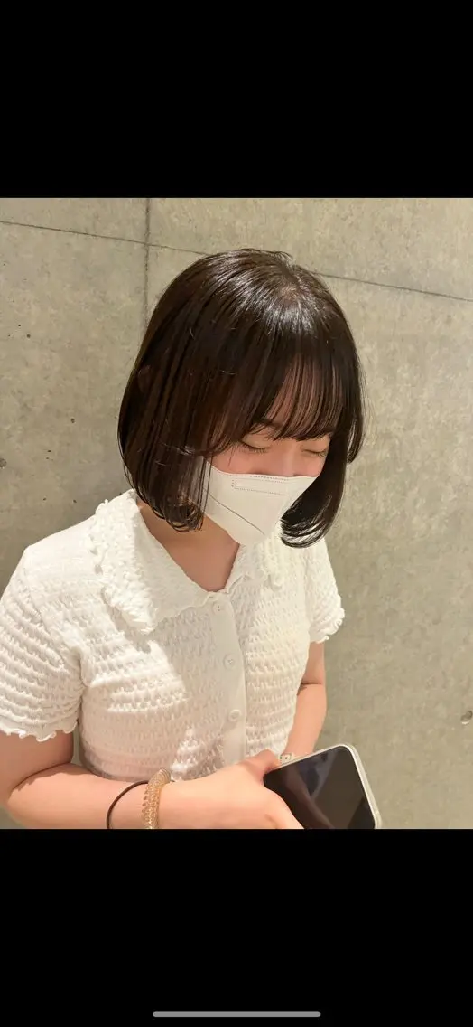 ミディアム カラー カット ヘアカラー トリートメント 透明感カラー/ レイヤーkotonoのヘアスタイル