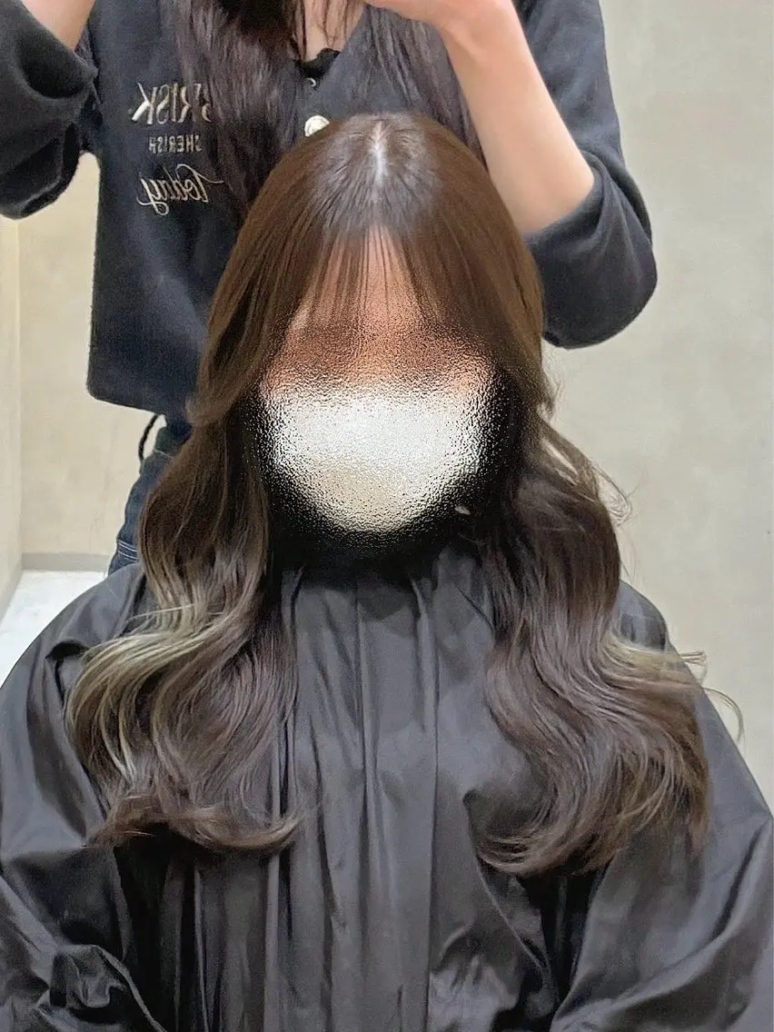 セミロング ヨシンモリ 韓国風ヘア Yukie♡ Zinaのヘアスタイル