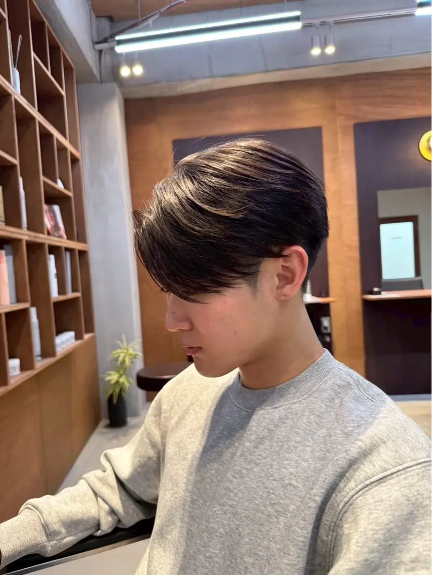 パーマ メンズ 長根 遥斗のヘアスタイル