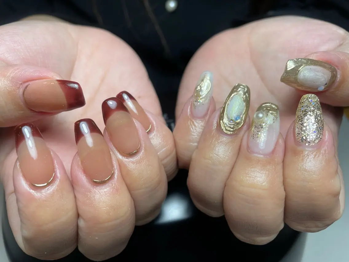 ネイル 長さ出し M. KOTOMIのネイルデザイン