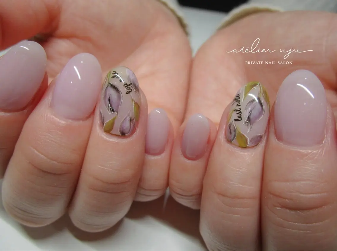 ネイル アートネイル フラワーネイル atelier uju.のネイルデザイン