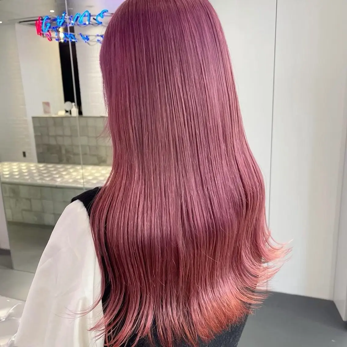 とにかくピンクにしたい方🎀🩷ブリーチありダブルカラー+選べるワンステップトリートメント付き✨の写真