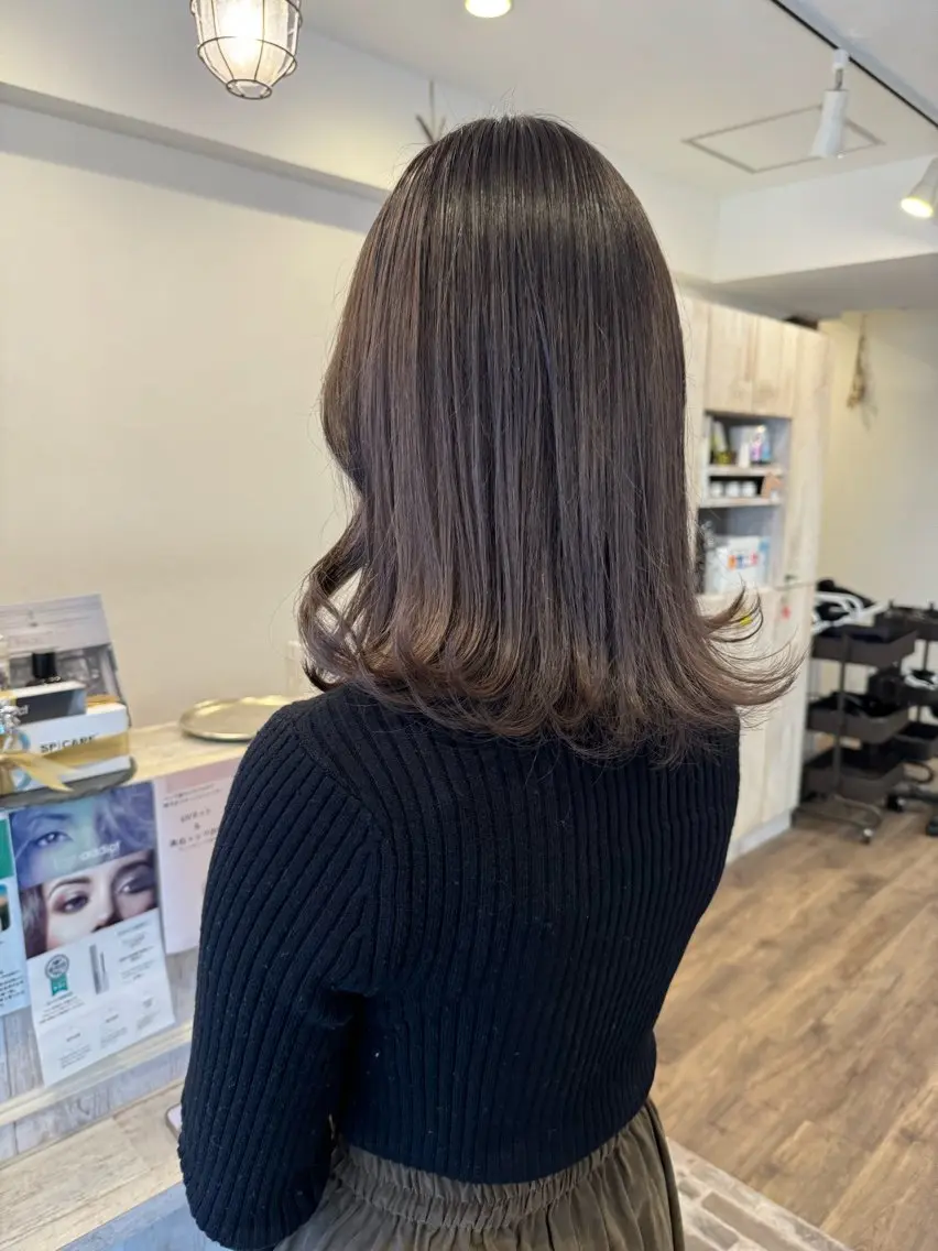 セミロング カラー グレージュ ピンクカラー ヘアカラー m ā l o.🌷 サカモトマイコのヘアスタイル
