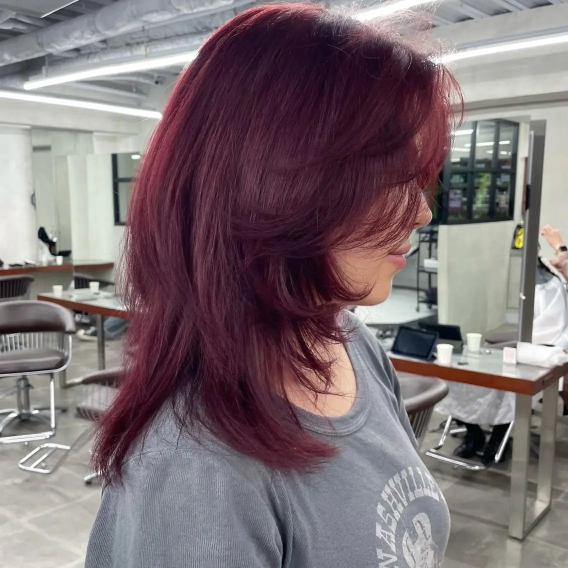 ロング カラー カット ヘアカラー トリートメント 🤍ブリーチなしカラ ー/渋谷/YUU🤍のヘアスタイル