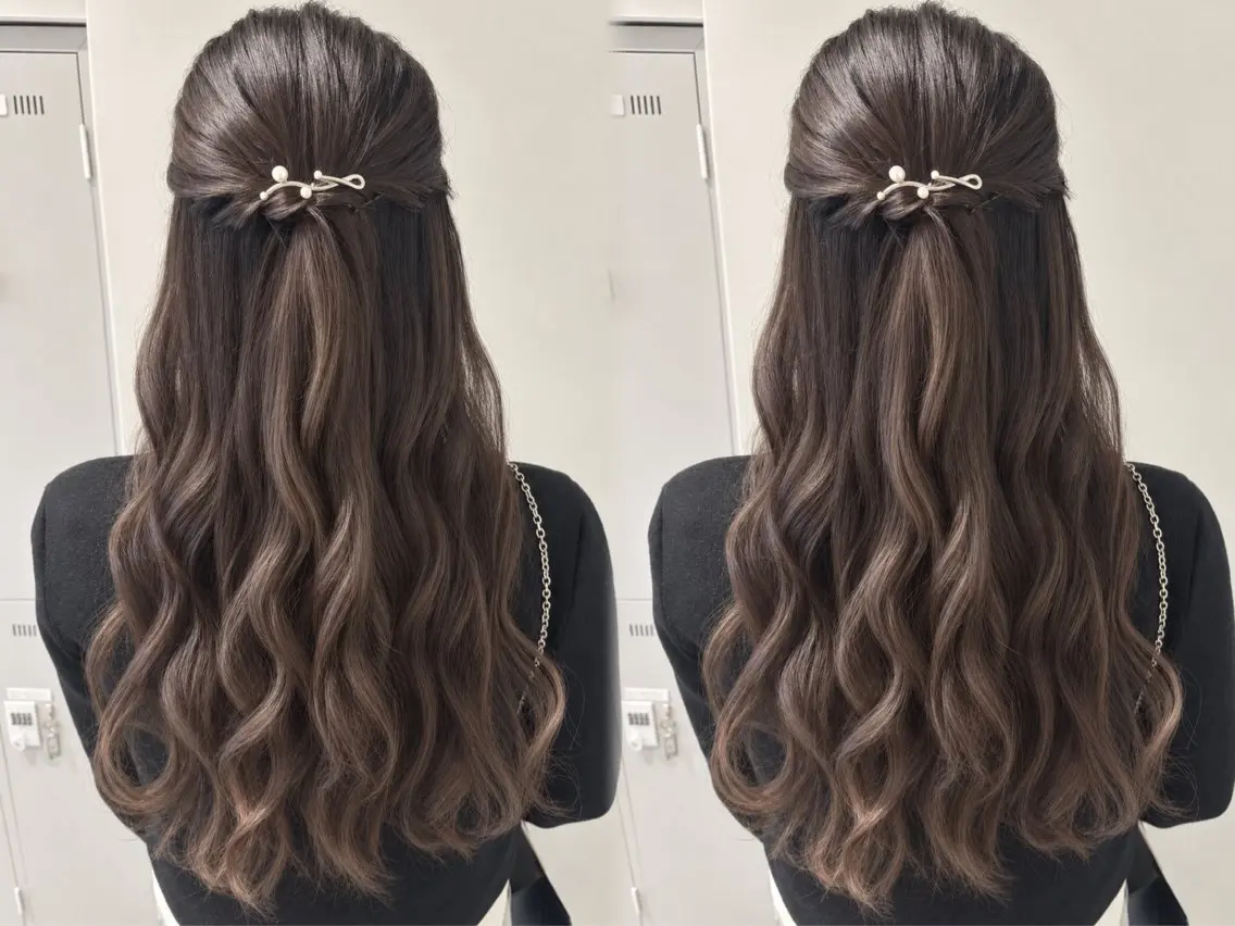 ロング ヘアセット すずき あいりのヘアスタイル