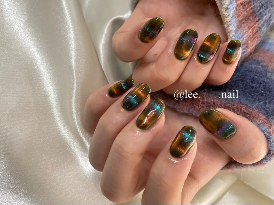 ネイル マグネットネイル ハンドネイル Lee_ nailのネイルデザイン