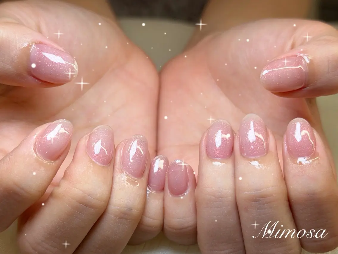 ネイル ワンカラーネイル 💛Mimosa💛 吉祥寺のネイルデザイン