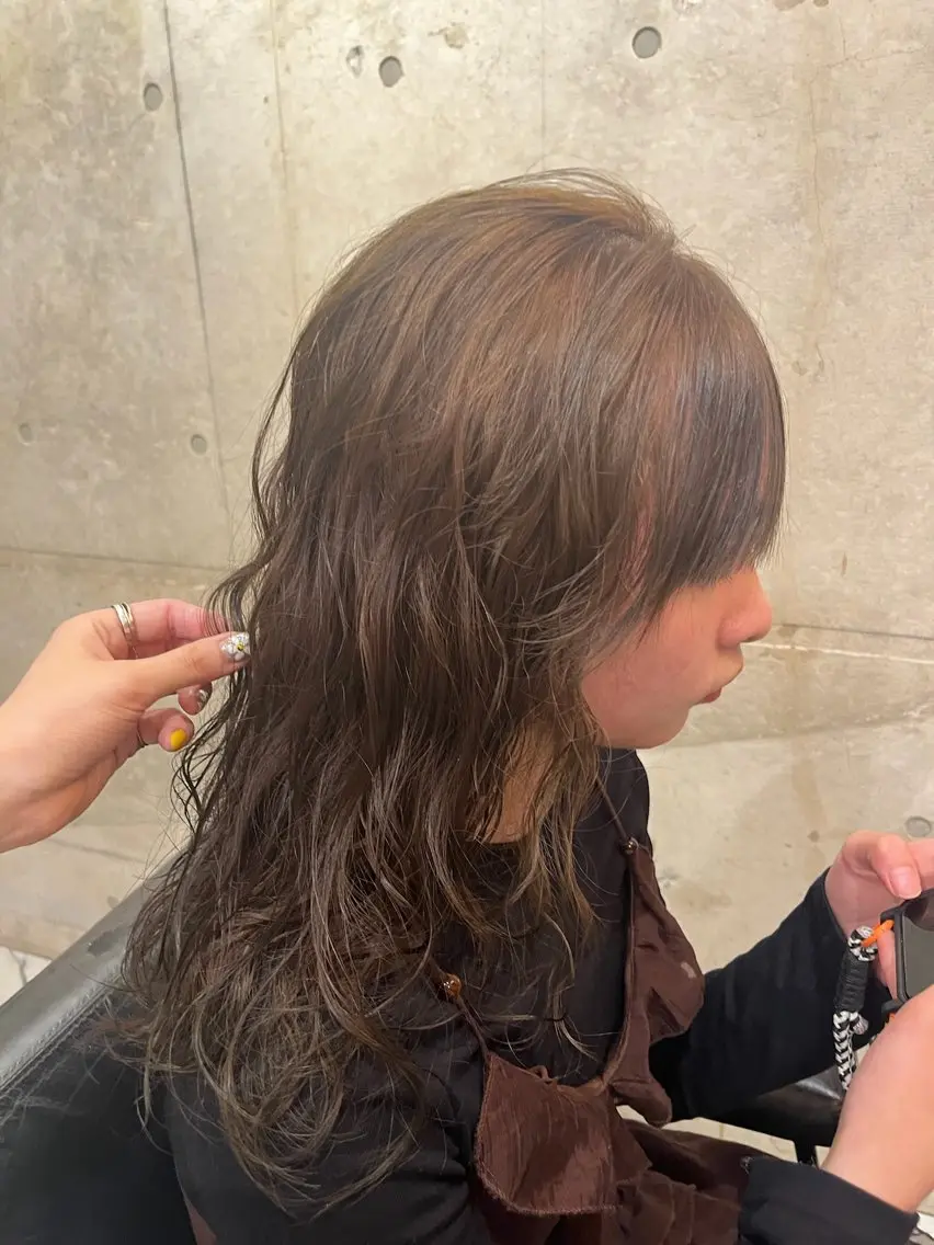 ロング パーマ パーマ «料金🆓カット モデル»キリ🌿のヘアスタイル