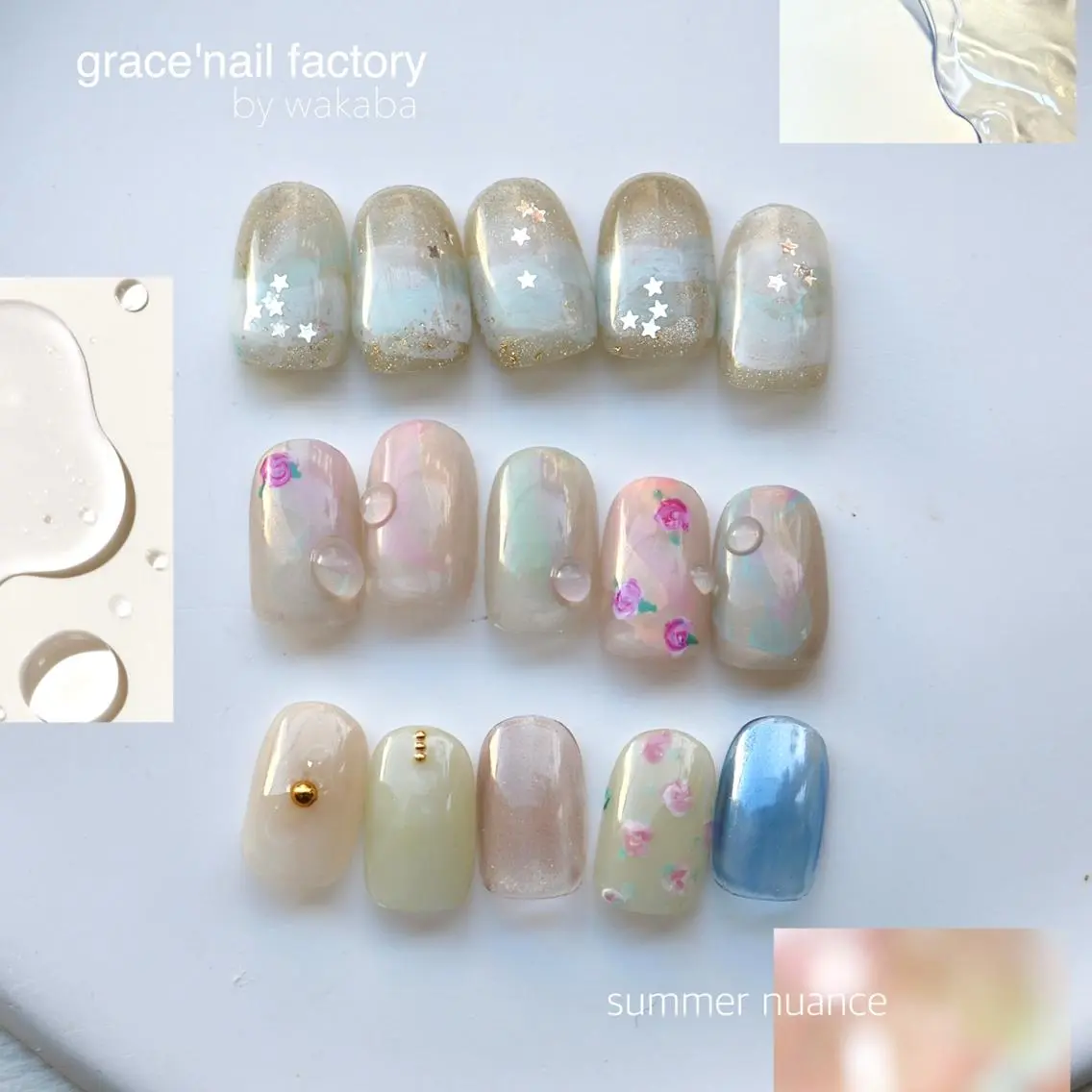 プレートから選べる◆セレクトart5本コース (オフ+1100円・自爪育成ケア付)の写真