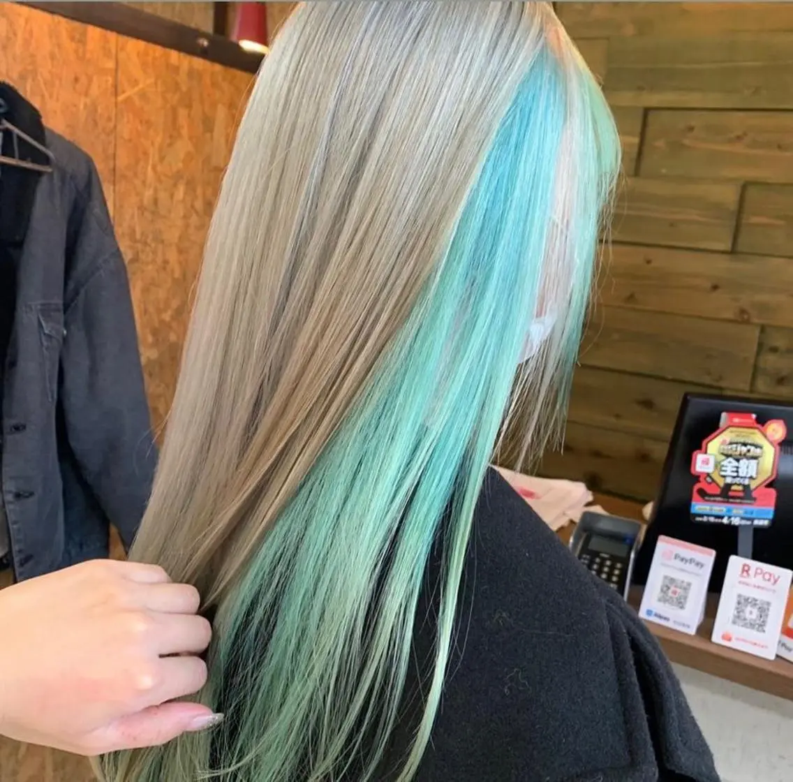 ロング カラー ブリーチ ダブルカラー グラデーションカラー ハイライトカラー インナーカラー 🫟Blanco🫟 Color&Careのヘアスタイル