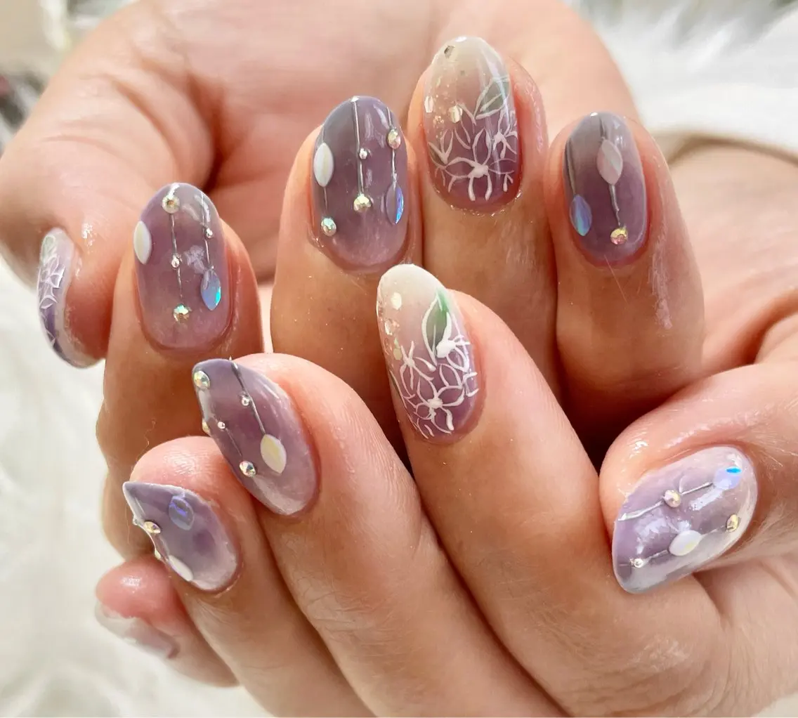 ネイル ハンドネイル nail salon HIRUKANAのネイルデザイン
