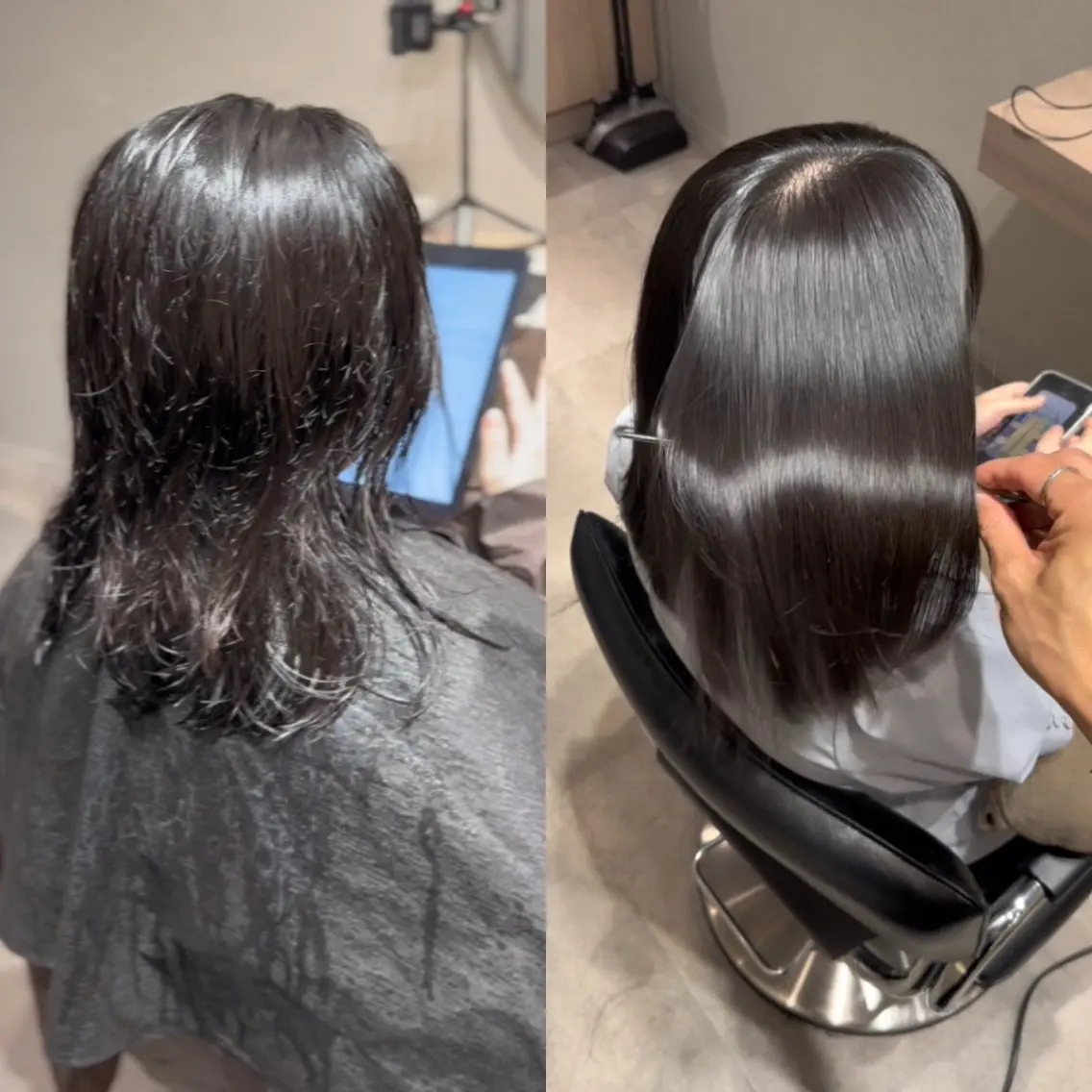 ミディアム ヘアアレンジ カット 縮毛矯正 トリートメント 池袋髪質改善縮毛矯正 ×レイヤー専門のヘアスタイル