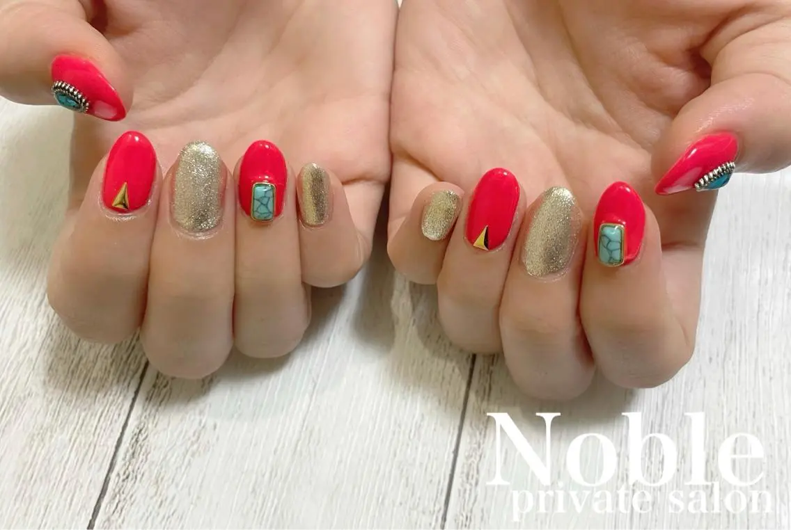 ネイル ハンドネイル プライベートサロン Nobleのネイルデザイン