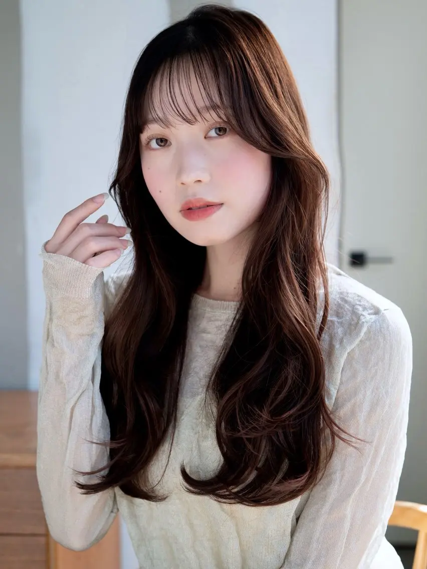 セミロング カット ヘアカラー トリートメント 似合わせレイヤー モテカラー🤍三科のヘアスタイル