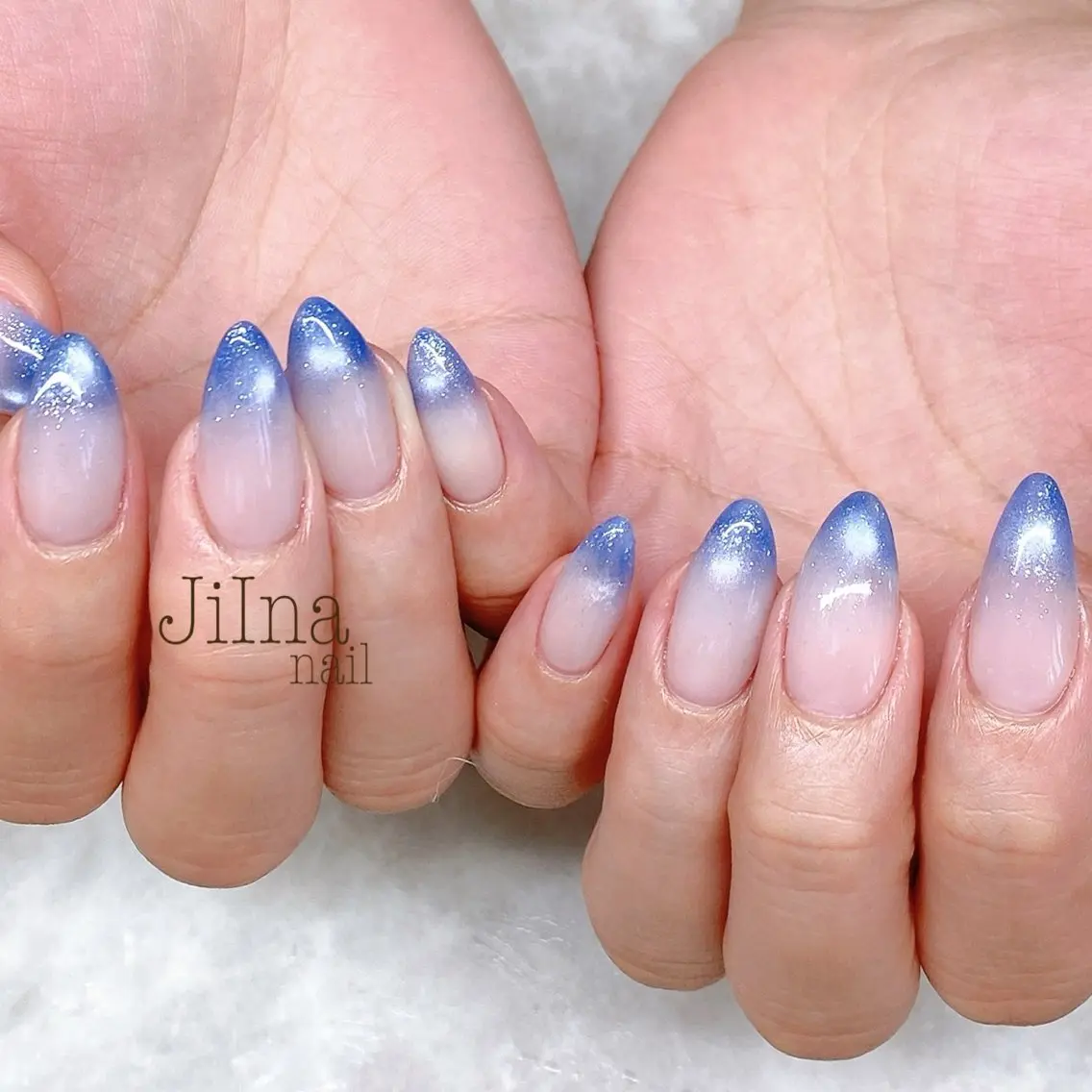 ネイル グラデーション マグネットネイル JiIna nailのネイルデザイン