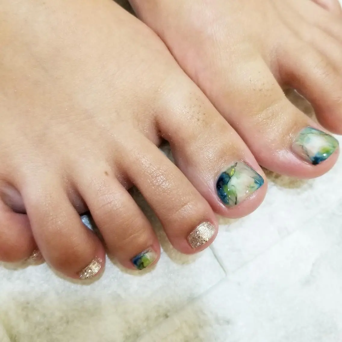 ネイル フットネイル nijiiro🌈 サトウのネイルデザイン