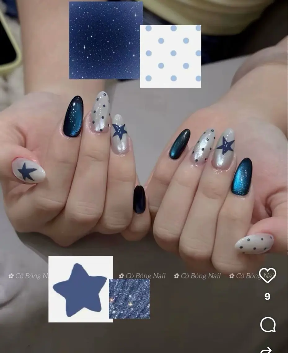 ネイル キラキラネイル マグネットネイル ぷっくりネイル 春ネイル ワンホンネイル ハンドネイル Candy Nailのネイルデザイン