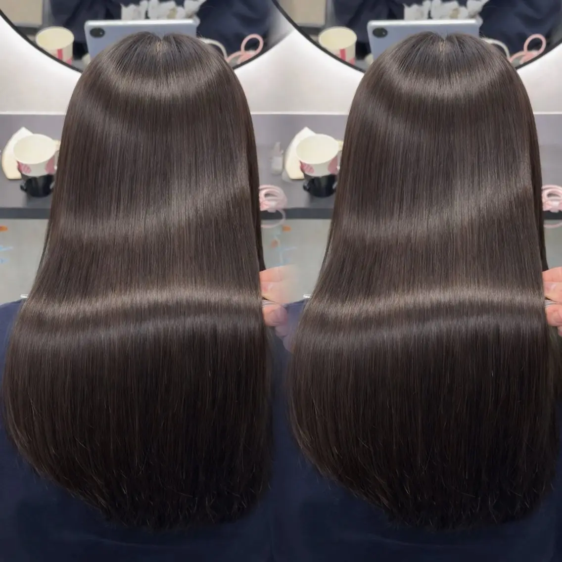 ロング カラー ヘアアレンジ カット ヘアカラー 縮毛矯正 トリートメント 新宿 /髪質改善/ レイヤー/ヒュウガのヘアスタイル
