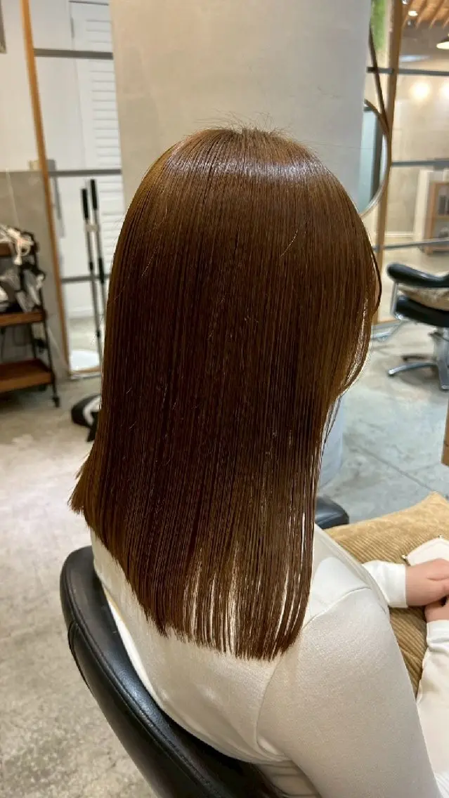 カラー ブリーチカラー💕 萌萌のヘアスタイル