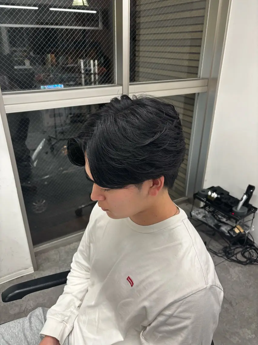 パーマ メンズ カット パーマ メンズ特化✨️ 韓国風パーマ🔥一八のヘアスタイル