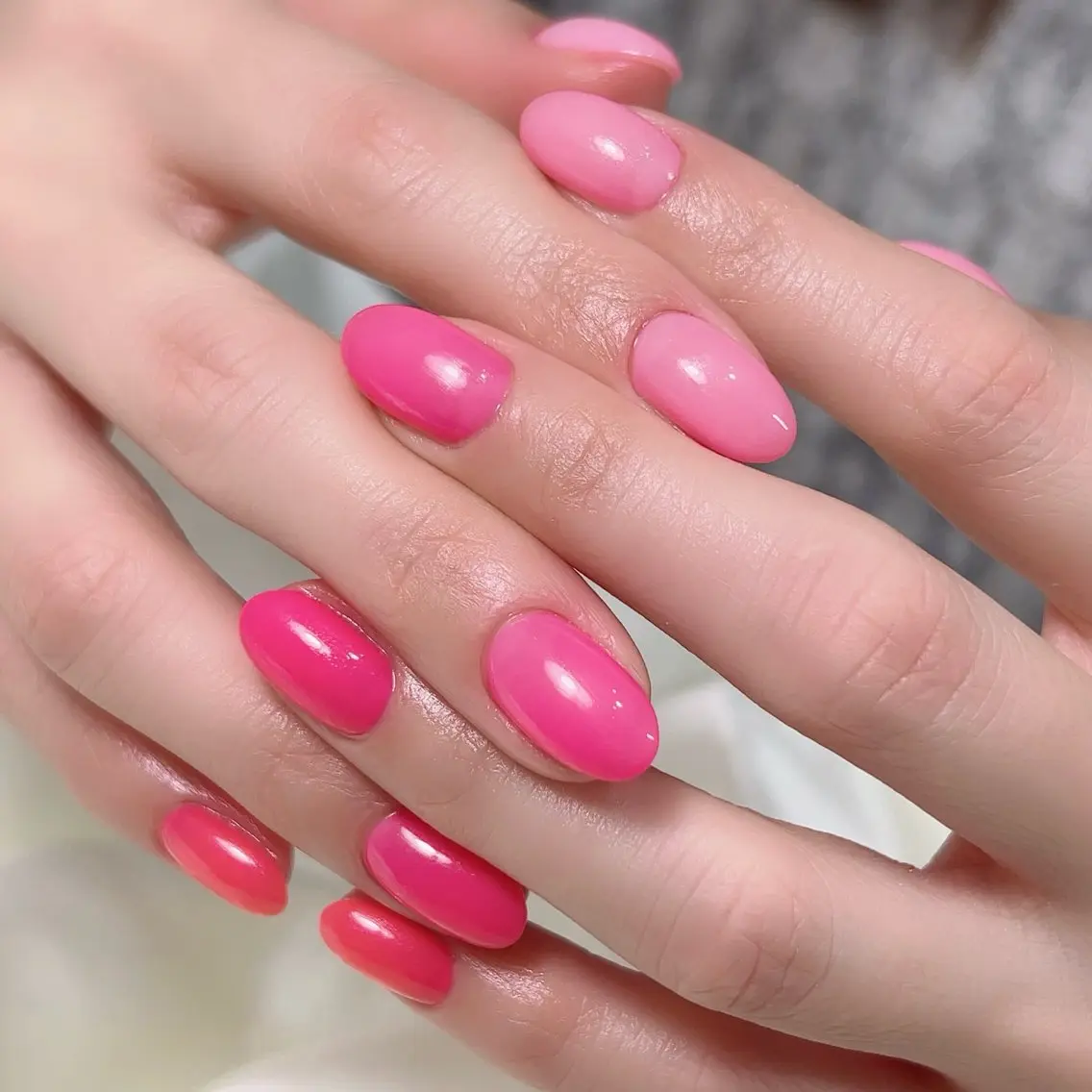 ネイル ジェルネイル ワンカラーネイル ピンク 春ネイル ハンドネイル Nail Salon CIARAのネイルデザイン