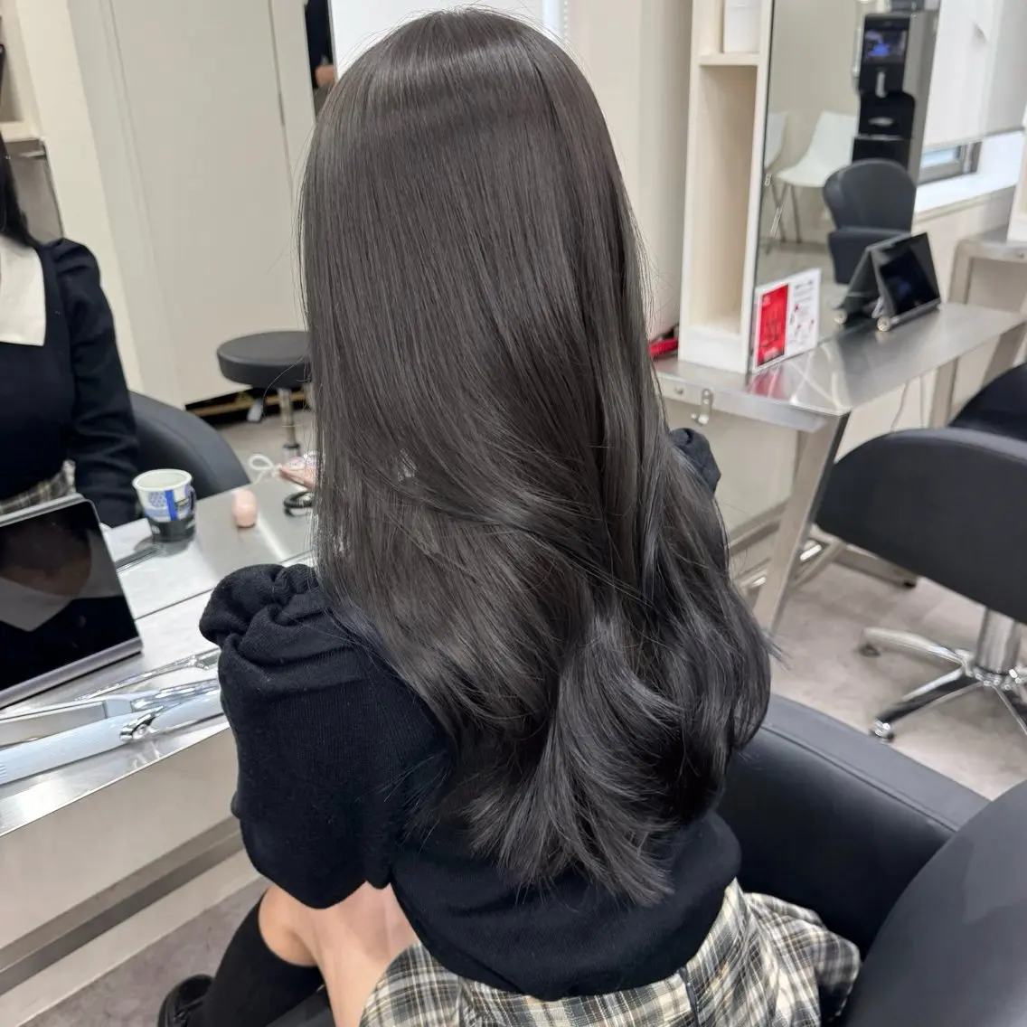 ロング カラー カット ヘアカラー トリートメント 🎀レイヤー×透明感 ×髪質改善🎀米田のヘアスタイル