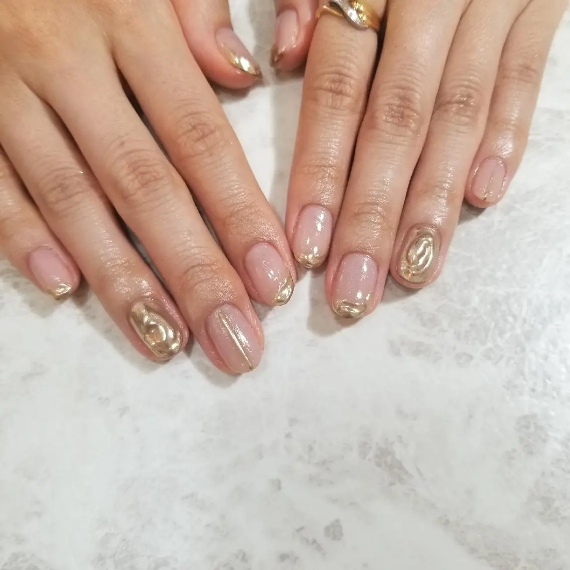 ネイル ニュアンスネイル ハンドネイル nijiiro🌈 サトウのネイルデザイン