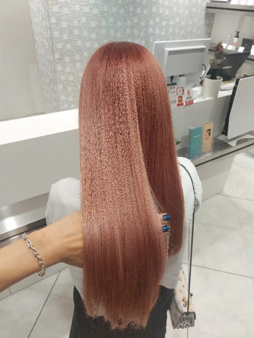 ロング カラー ダブルカラー ピンクカラー 今井 啓太のヘアスタイル