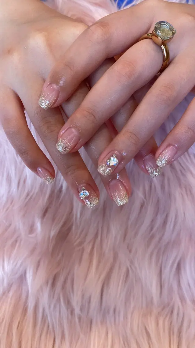 ネイル ハンドネイル crystal ⭐︎ colorのネイルデザイン