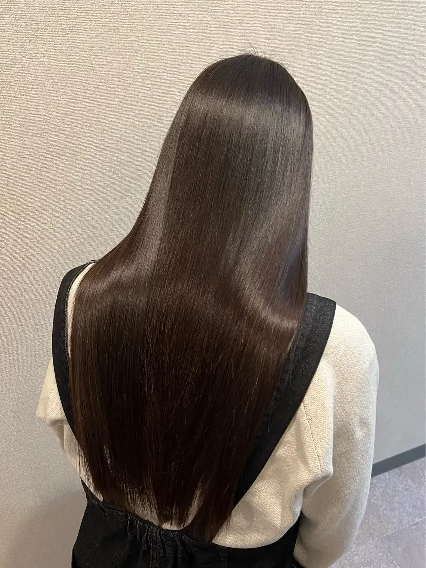 ロング パーマ カット 縮毛矯正 TELA HAIR 石岡♡aikaのヘアスタイル