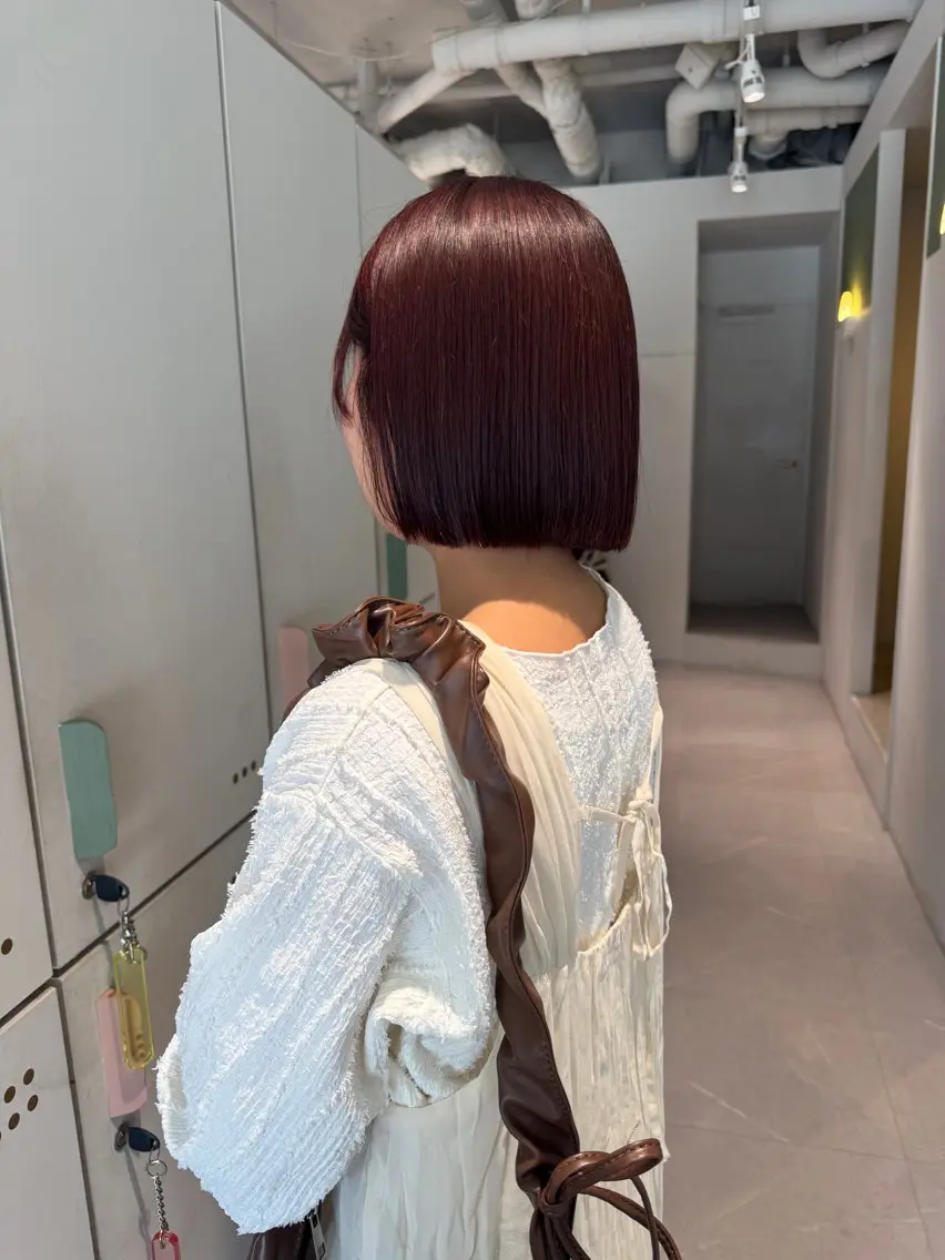 ショート ヘアカラー トリートメント 杉田 茉優のヘアスタイル