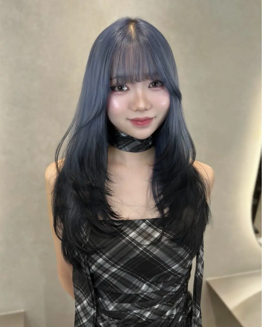 ロング カット ヘアカラー 無料カットモデル募集 ONYX 表参道のヘアスタイル