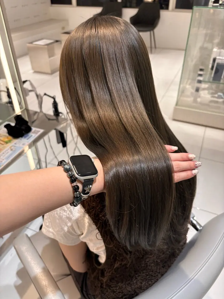 ロング カラー カット ヘアカラー トリートメント ⠀ リコのヘアスタイル