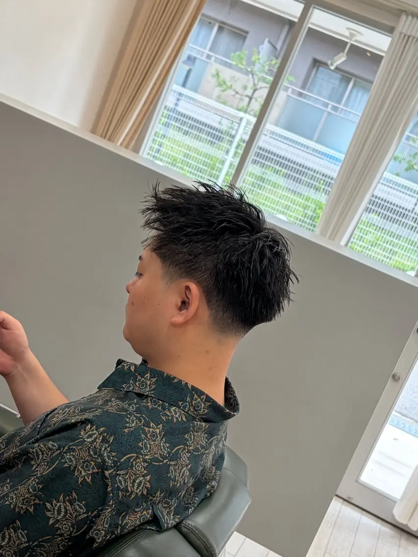 カラー パーマ メンズ フェードカット カット ヘアセット men'sヤマカワ /【琉生】のヘアスタイル