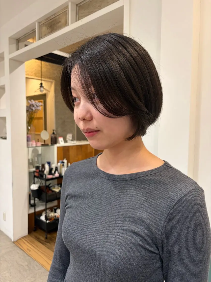 ショート カラー ヘアアレンジ ショートボブ ボブ ショートヘア カット 無料カットモデル‪✨ ✂️Nanami🌷のヘアスタイル