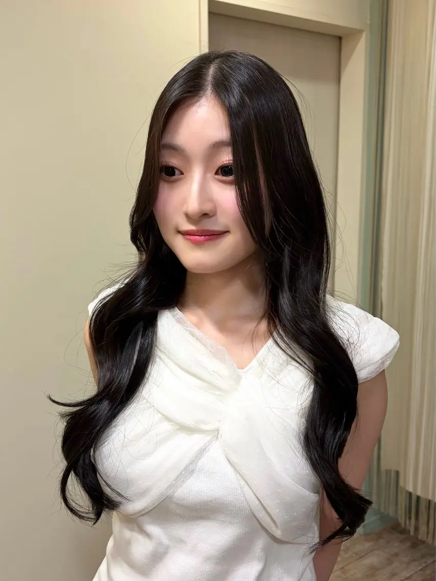 ロング カット ヘアカラー 【艶髪カラー】 omiのヘアスタイル