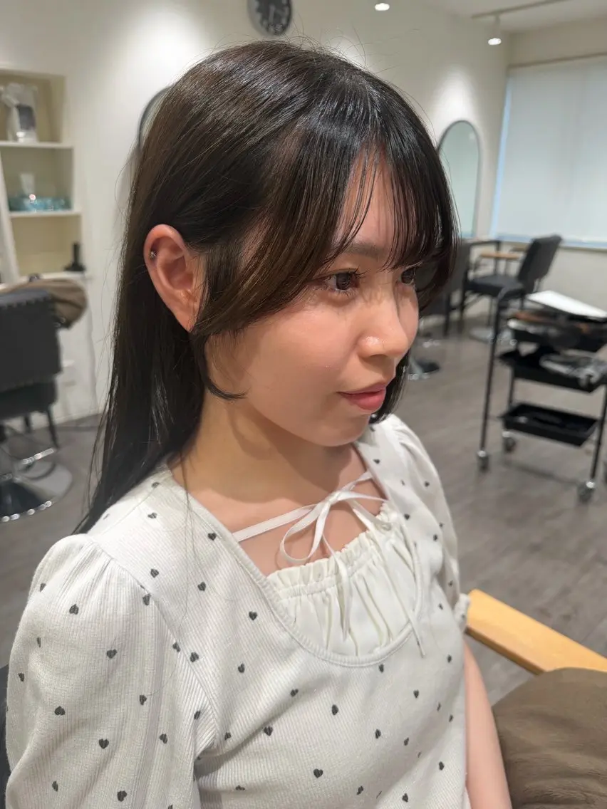 ロング カラー 顔周りカット 似合わせカット カット ヘアカラー Karin／ レイヤーブリーチ🥀のヘアスタイル