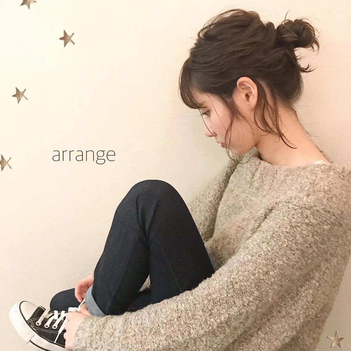 ミディアム ヘアアレンジ 市川 千夏のヘアスタイル