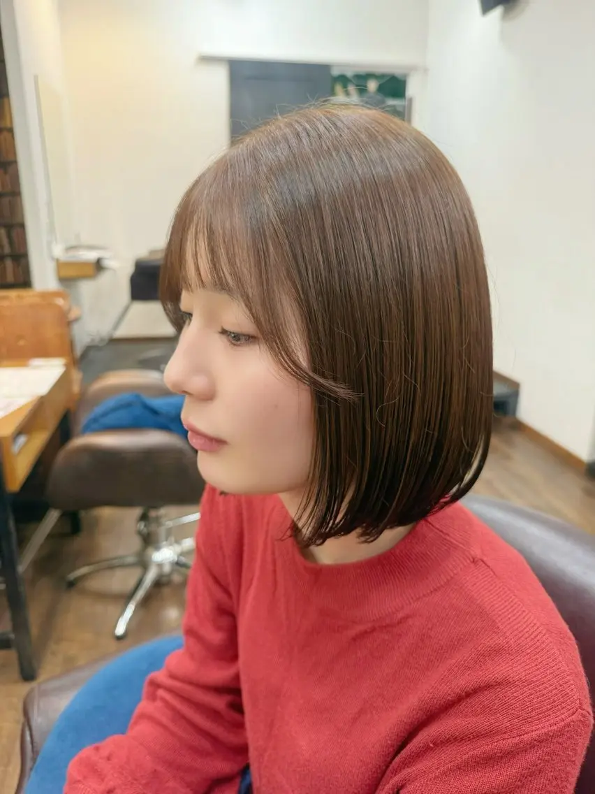 ミディアム ボブ カット ティセラ/ カットモデル募集中のヘアスタイル