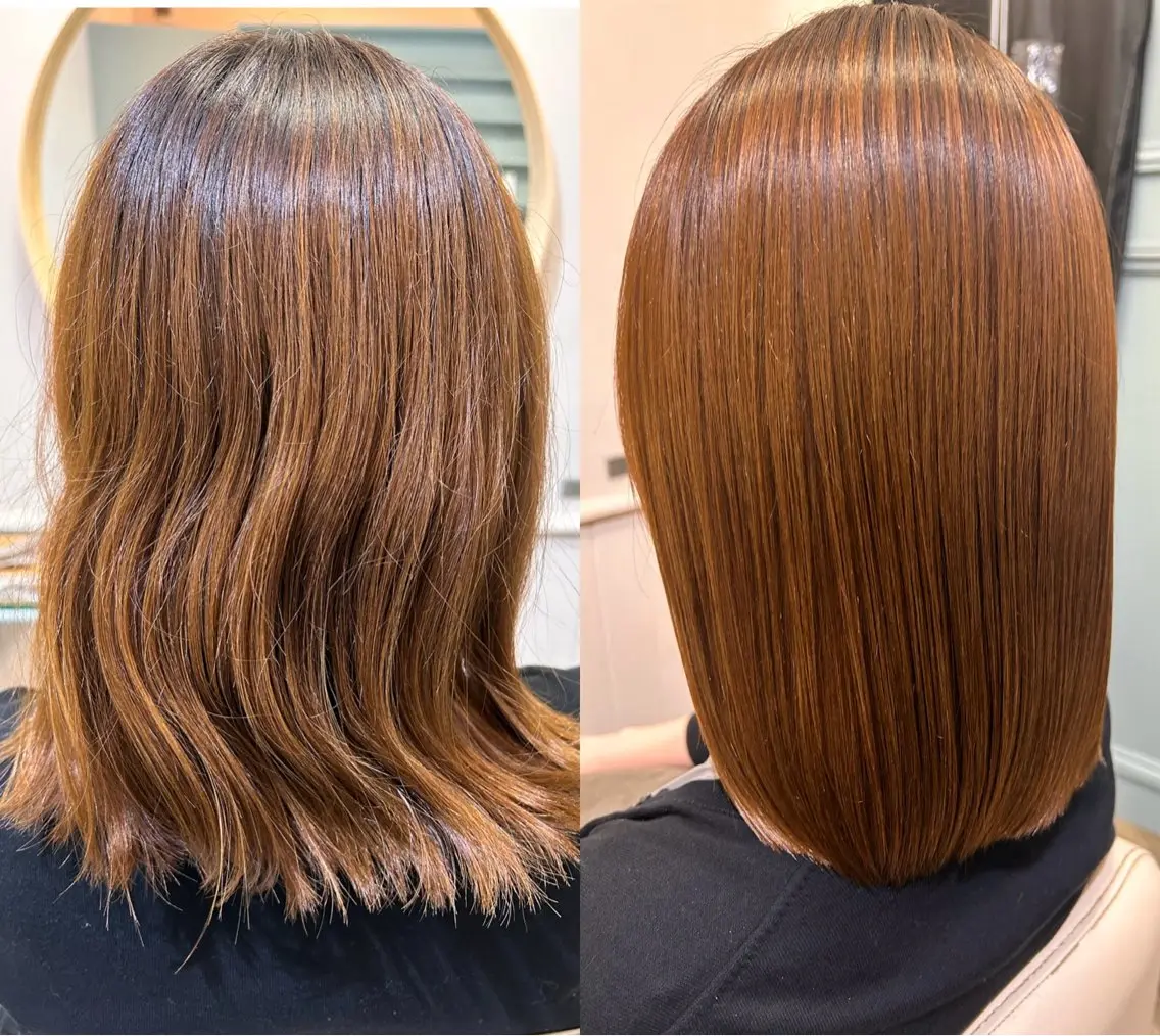ミディアム カット 縮毛矯正 トリートメント ✨メテオ　髪質改善✨ シバタのヘアスタイル