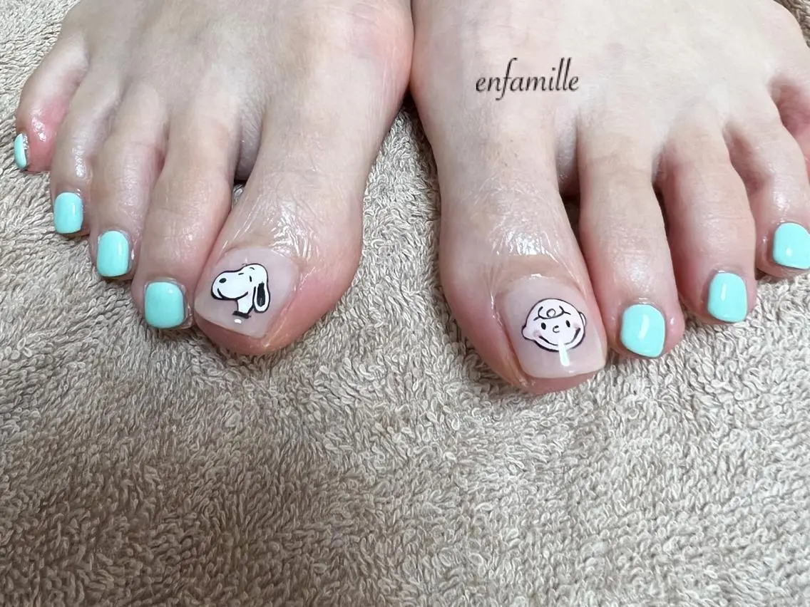 ネイル フットネイル nail salon en familleのネイルデザイン
