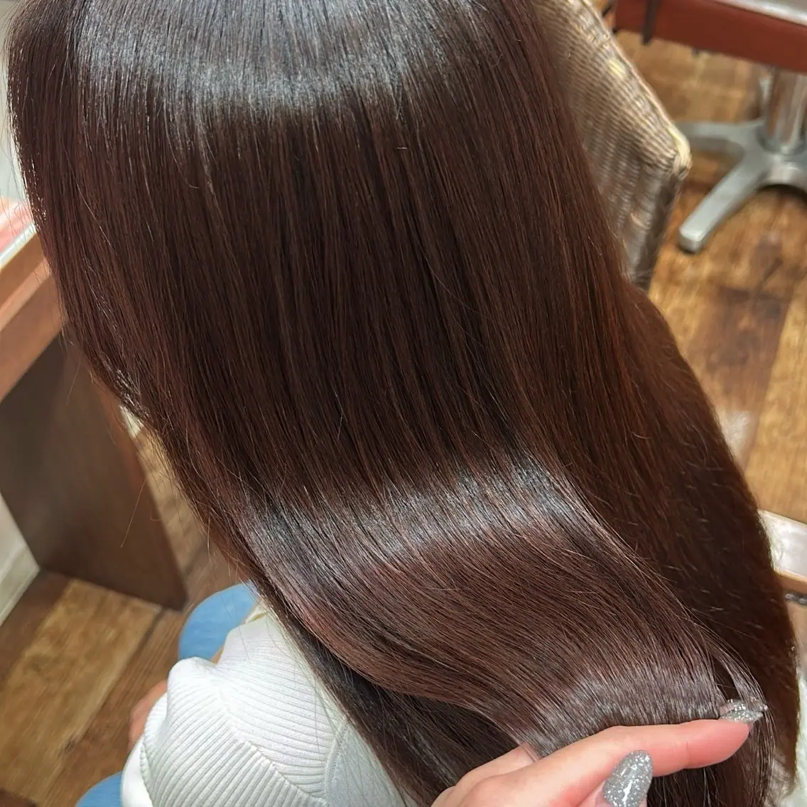 ロング カラー ブラウンカラー 透明感カラー ピンクカラー ピンクブラウン 小林 瑞穂のヘアスタイル