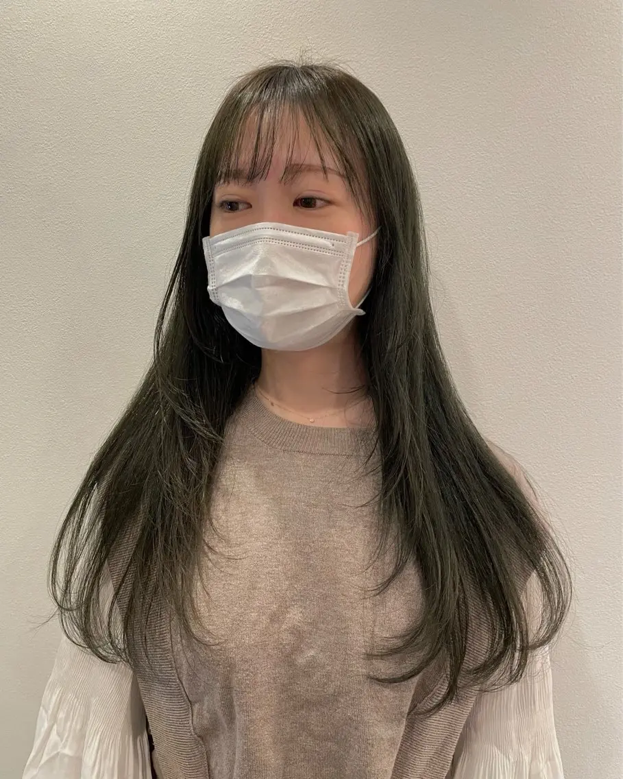 ロング カラー カット ヘアカラー 悦喜 雅史のヘアスタイル