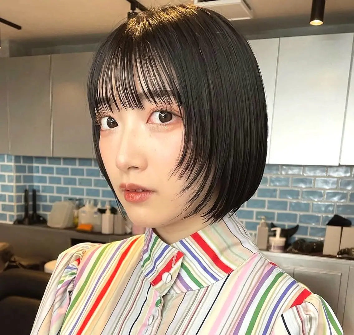 ショート ボブレイヤー ボブ レイヤーカット カット トリートメント 👑ボブはお任せ ミヤノ👑のヘアスタイル