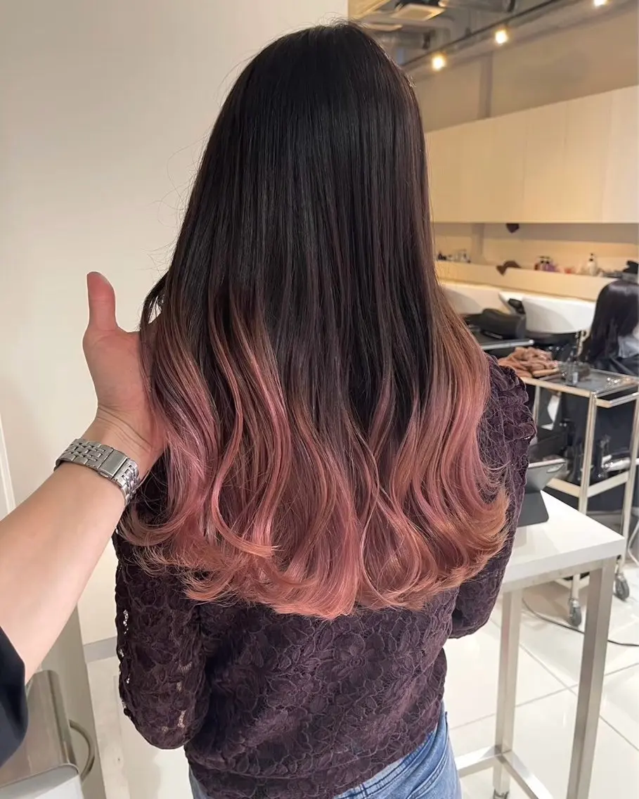 ミディアム カラー ヘアカラー トリートメント ⭐️無料！カット モデル募集⭐️夕貴のヘアスタイル