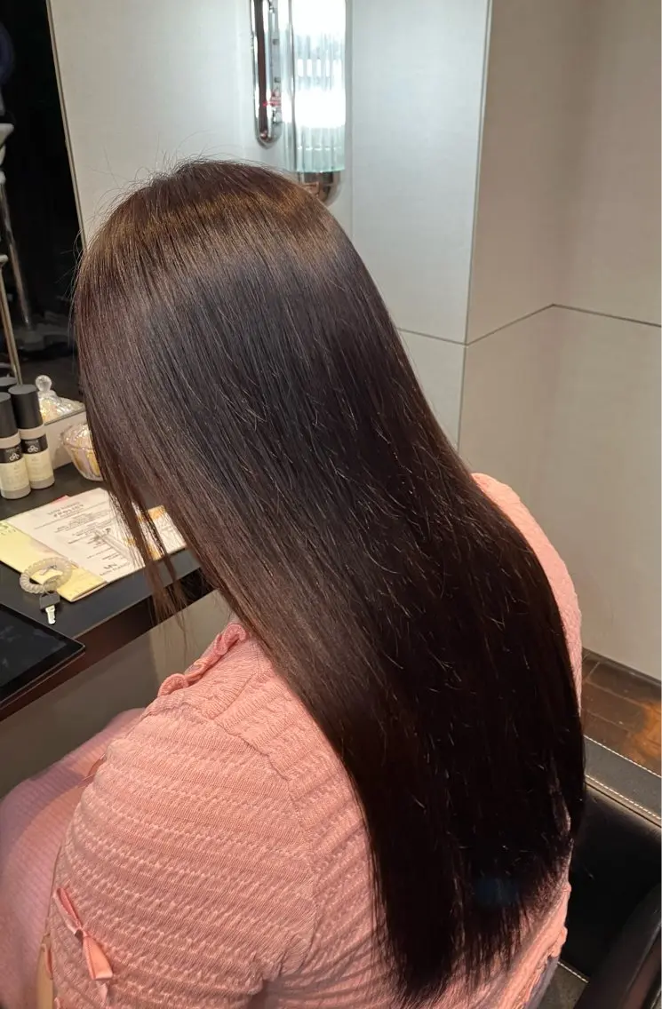 カラー ブラウンカラー 透明感カラー ヘアカラー miu 💫のヘアスタイル